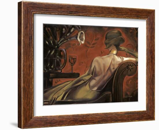 Bordeaux Lounge-Trish Biddle-Framed Giclee Print