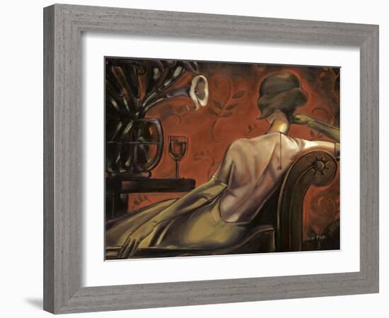 Bordeaux Lounge-Trish Biddle-Framed Giclee Print