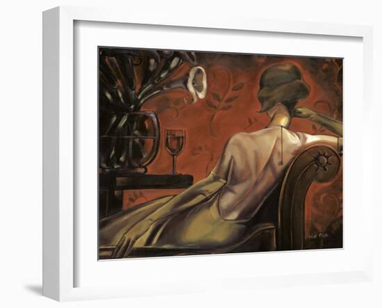 Bordeaux Lounge-Trish Biddle-Framed Giclee Print