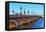 Bordeaux River Bridge with St Michel Cathedral-MartinM303-Framed Premier Image Canvas