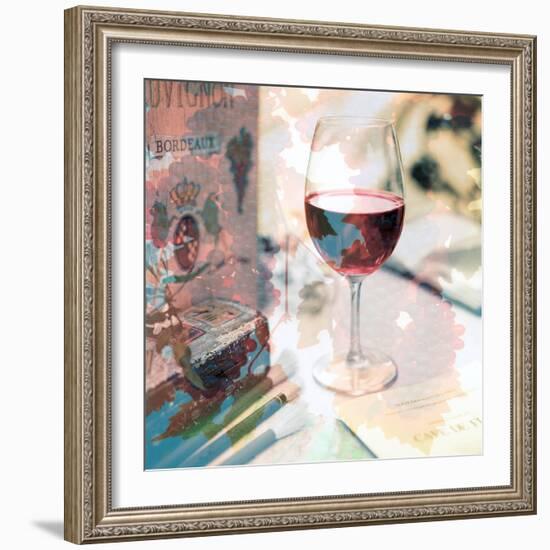 Bordeaux Vineyard Cafe #1-Alan Blaustein-Framed Photographic Print