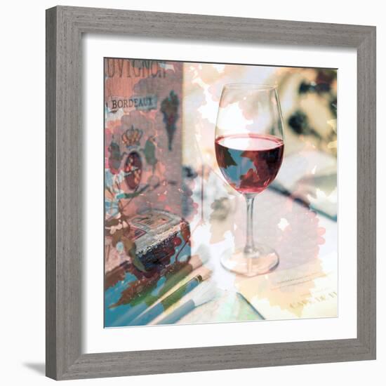 Bordeaux Vineyard Cafe #1-Alan Blaustein-Framed Photographic Print