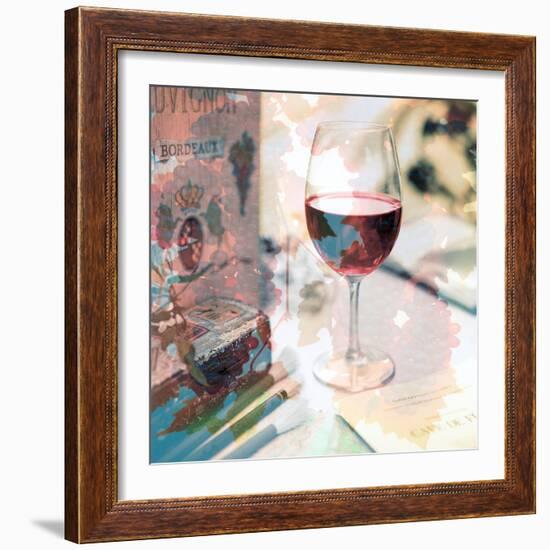 Bordeaux Vineyard Cafe #1-Alan Blaustein-Framed Photographic Print