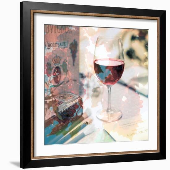 Bordeaux Vineyard Cafe #1-Alan Blaustein-Framed Photographic Print