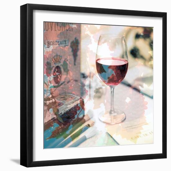 Bordeaux Vineyard Cafe #1-Alan Blaustein-Framed Photographic Print