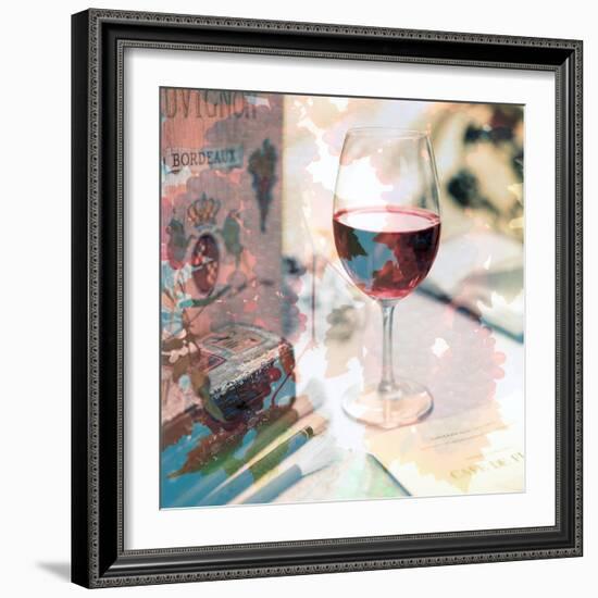 Bordeaux Vineyard Cafe #1-Alan Blaustein-Framed Photographic Print