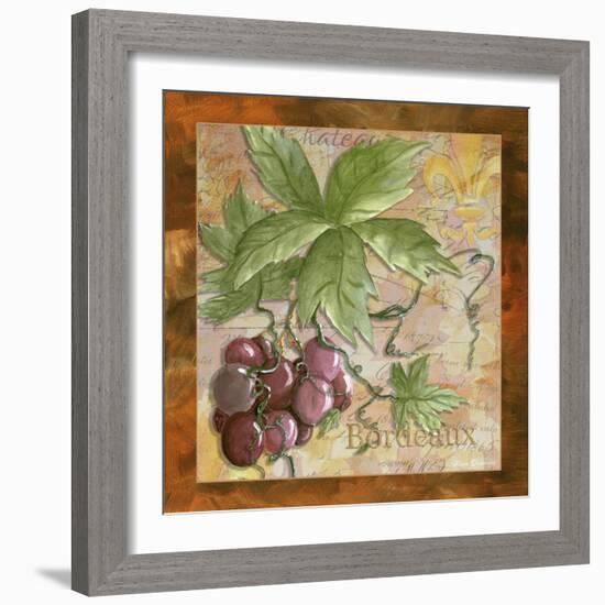 Bordeaux Wine Grapes-Megan Aroon Duncanson-Framed Art Print