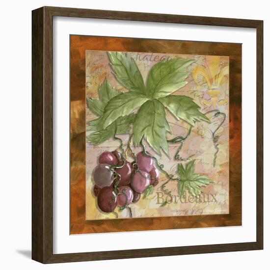Bordeaux Wine Grapes-Megan Aroon Duncanson-Framed Art Print