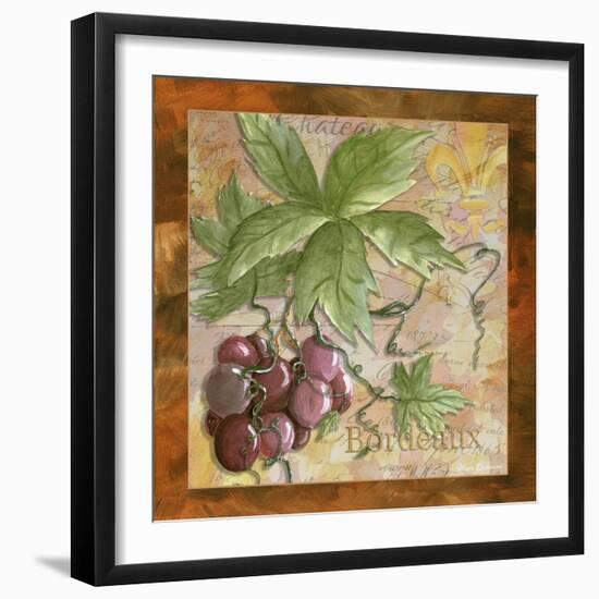 Bordeaux Wine Grapes-Megan Aroon Duncanson-Framed Art Print