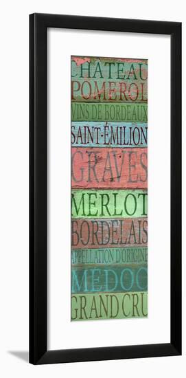 Bordeaux Wines-Cora Niele-Framed Giclee Print