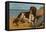 Border Collie Dog on Beach-American School-Framed Premier Image Canvas