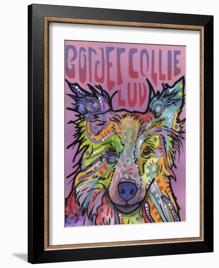 Border Collie Love 2-Dean Russo-Framed Giclee Print