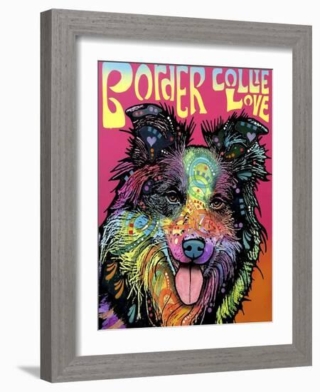 Border Collie Luv-Dean Russo-Framed Giclee Print