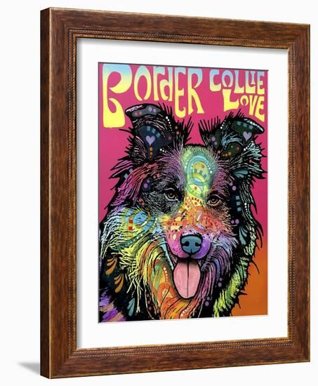 Border Collie Luv-Dean Russo-Framed Giclee Print