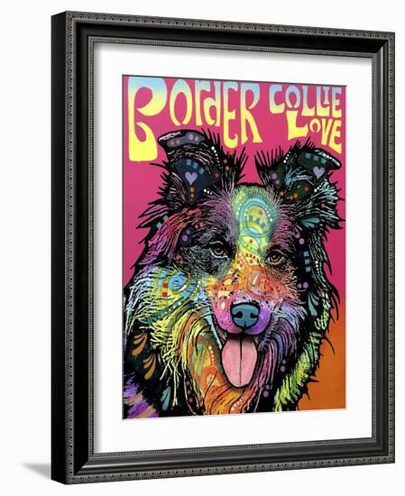 Border Collie Luv-Dean Russo-Framed Giclee Print