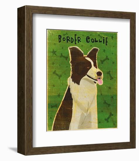 Border Collie-John Golden-Framed Art Print