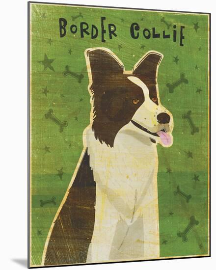Border Collie-John W^ Golden-Mounted Art Print