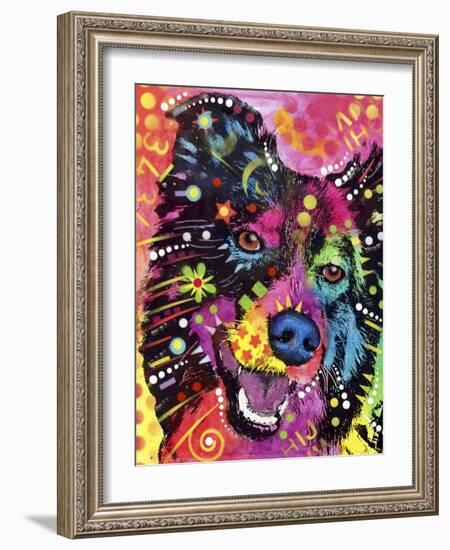 Border Collie-Dean Russo-Framed Giclee Print