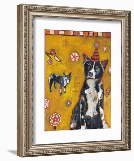 Border Collie-Jill Mayberg-Framed Giclee Print