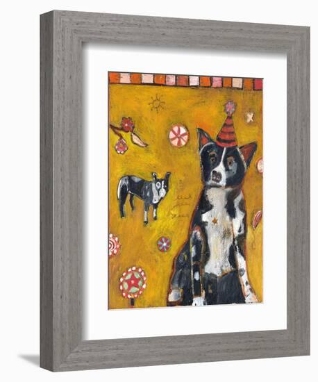 Border Collie-Jill Mayberg-Framed Giclee Print