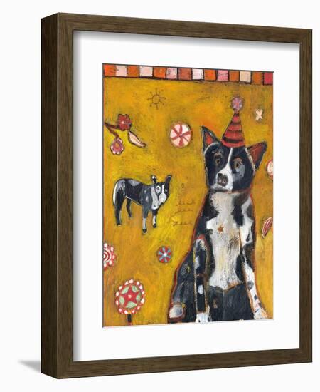 Border Collie-Jill Mayberg-Framed Giclee Print