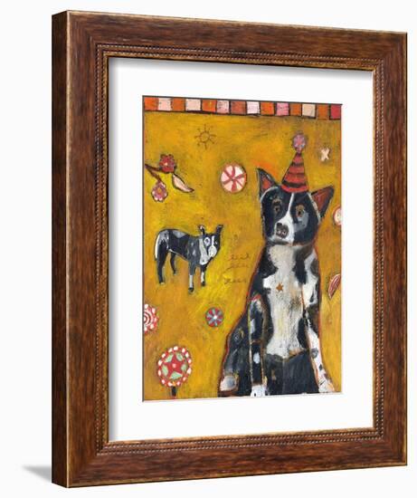 Border Collie-Jill Mayberg-Framed Giclee Print