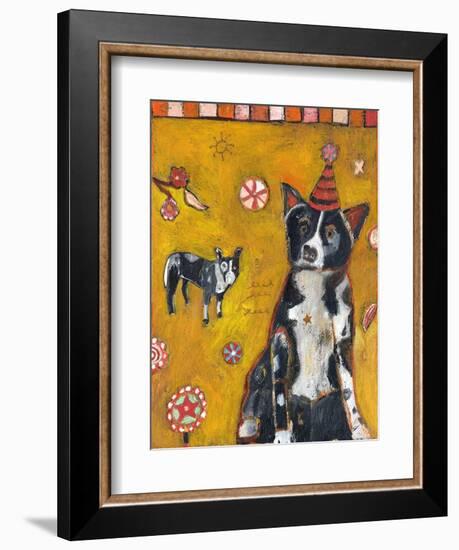 Border Collie-Jill Mayberg-Framed Giclee Print