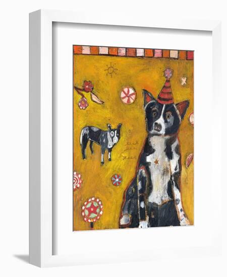 Border Collie-Jill Mayberg-Framed Giclee Print