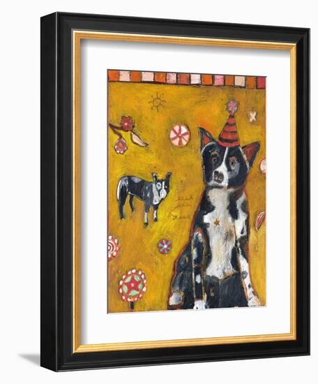 Border Collie-Jill Mayberg-Framed Giclee Print