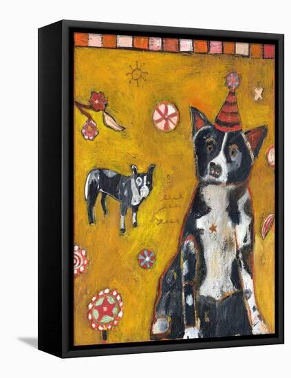 Border Collie-Jill Mayberg-Framed Premier Image Canvas