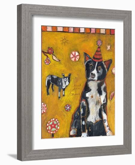 Border Collie-Jill Mayberg-Framed Giclee Print