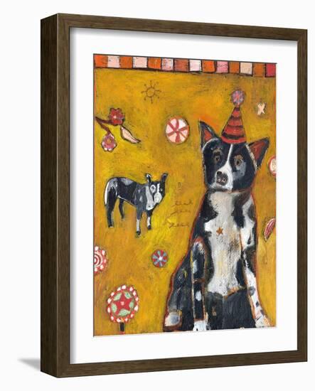 Border Collie-Jill Mayberg-Framed Giclee Print