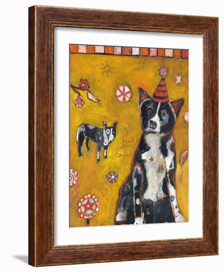 Border Collie-Jill Mayberg-Framed Giclee Print