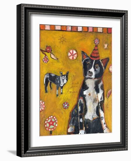 Border Collie-Jill Mayberg-Framed Giclee Print