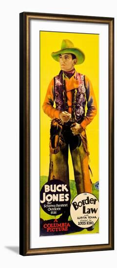 Border Law, Buck Jones, 1931-null-Framed Art Print