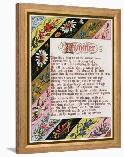 Border Showing Summer-Blanche de Montmorency Conyers Morrell-Framed Stretched Canvas