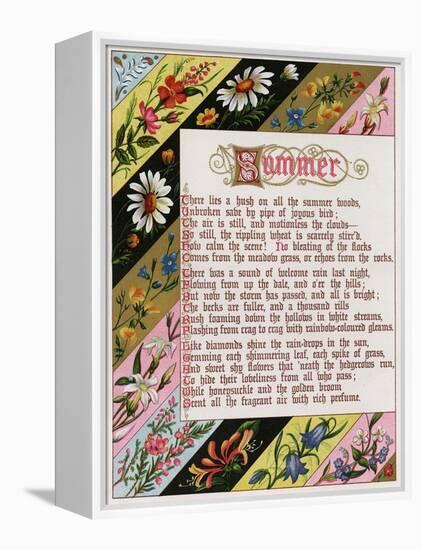 Border Showing Summer-Blanche de Montmorency Conyers Morrell-Framed Stretched Canvas