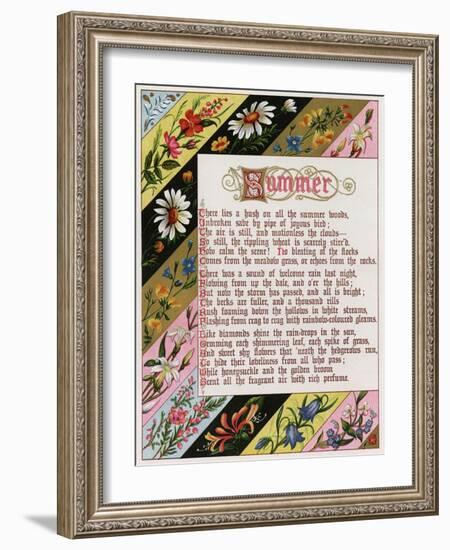 Border Showing Summer-Blanche de Montmorency Conyers Morrell-Framed Art Print