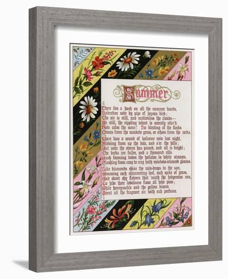 Border Showing Summer-Blanche de Montmorency Conyers Morrell-Framed Art Print