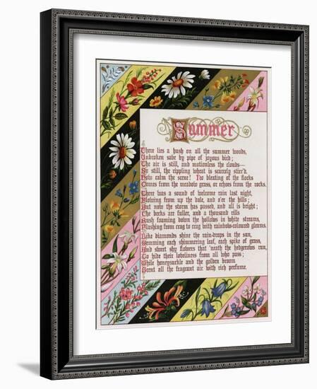 Border Showing Summer-Blanche de Montmorency Conyers Morrell-Framed Art Print