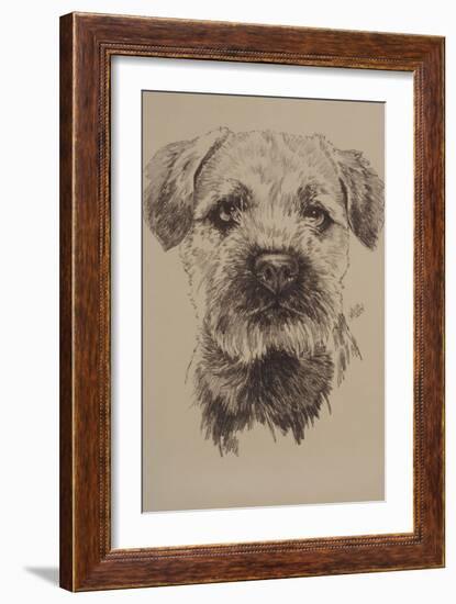 Border Terrier-Barbara Keith-Framed Giclee Print