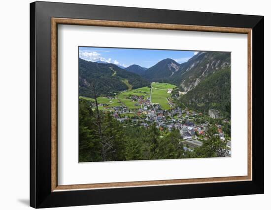 Border town Scharnitz in Tyrol-Klaus Scholz-Framed Photographic Print