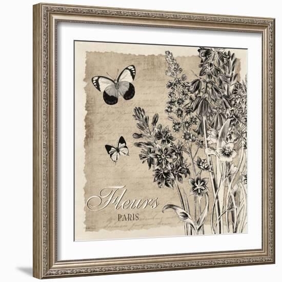 Bordered Fleurs Paris-Piper Ballantyne-Framed Art Print