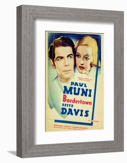 Bordertown, Paul Muni, Bette Davis, 1935-null-Framed Photo