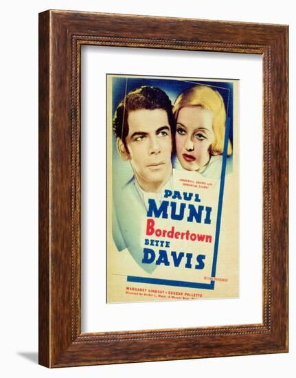 Bordertown, Paul Muni, Bette Davis, 1935-null-Framed Photo