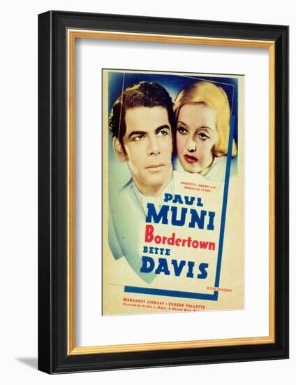 Bordertown, Paul Muni, Bette Davis, 1935-null-Framed Photo