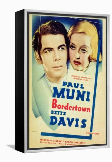 Bordertown, Paul Muni, Bette Davis, 1935-null-Framed Stretched Canvas