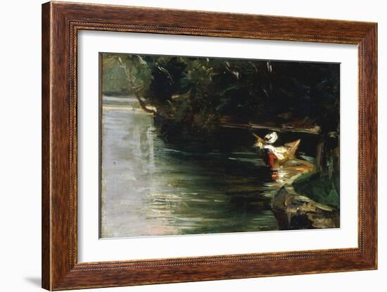 Bords de L'Yerres, c.1878-Gustave Caillebotte-Framed Giclee Print