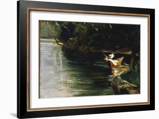 Bords de L'Yerres, c.1878-Gustave Caillebotte-Framed Giclee Print