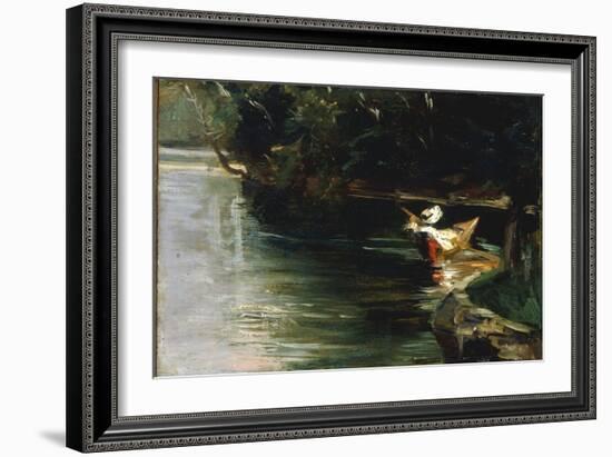 Bords de L'Yerres, c.1878-Gustave Caillebotte-Framed Giclee Print